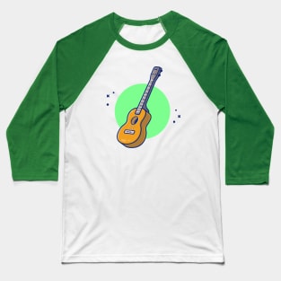 Guitar Accoustic Music Baseball T-Shirt